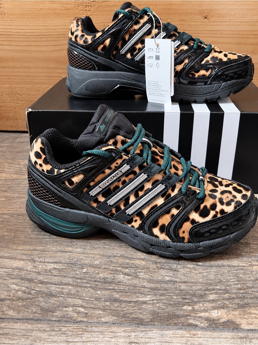 adidas women’s adistar Leopard Print sz 7 NIB